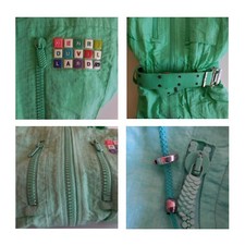 Combinaison femme hiver ski taille 38 vert polyamide DUVILLARD France N3632