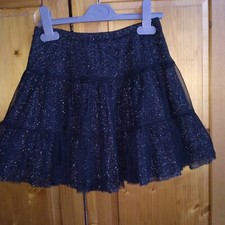 Jolie Jupe Noire Paillettée à Volants Taille 8 ans Marque La Cie Des Petits Tbe.