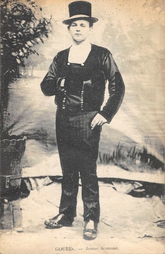 Cpa gourin jeune homme - 56,