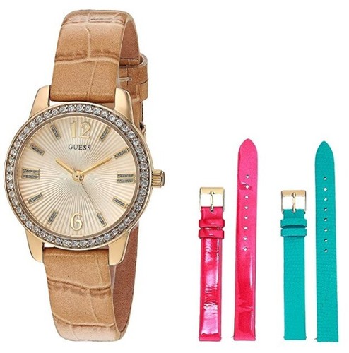 Guess 3pc set genuine - 3pc, leather