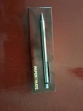 SUPERBE STYLO BILLE PAPER MATE ACIER BROSSE EXCELLENT ETAT