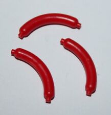 3 Saussices Lego Minifig Food Sausage ref 33078 Set 71006 70728 10236 10197 3185