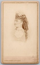 CDV 1870 Femme au chapeau