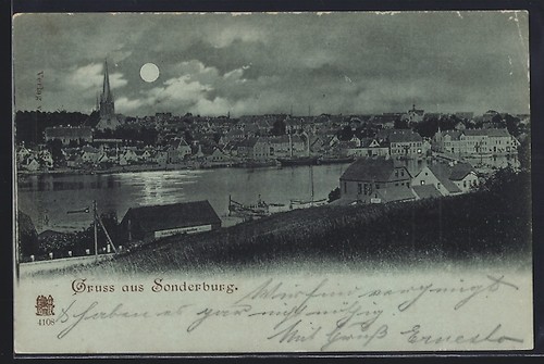 Carte postale clair - postale, lune