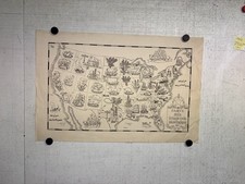 Rare affiche ancienne Carte