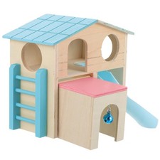 Maison de Hamster en bois, cachette, exercice, aire de jeux, échelle coulissante