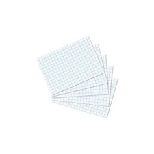 [10621431-3] herlitz Lot de 3 Lots de 100 Fiches bristol A7 Quadrillée Blanc