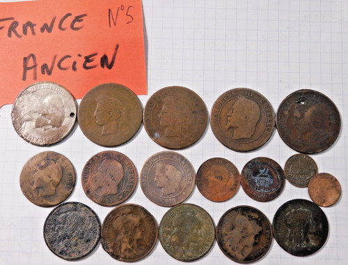 Lot pieces monnaie - monnaie, ancien