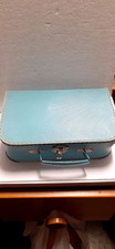 PETITE  VALISETTE  ENFANT VINTAGE CARTONNÉ  BLEU .