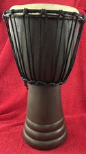 Djembe Hand Carved Wooden 18"