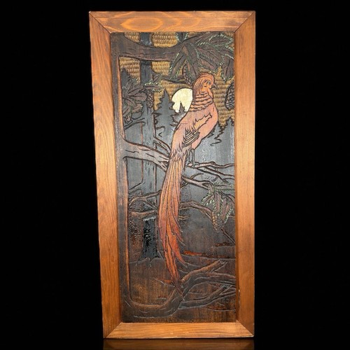 Tableau mural bois - , sculpté