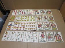 CARTES A JOUER ancien jeu de cartes enseignes latines 47/48 cartes BP GRIMAUD