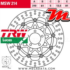 Disque de frein Avant TRW