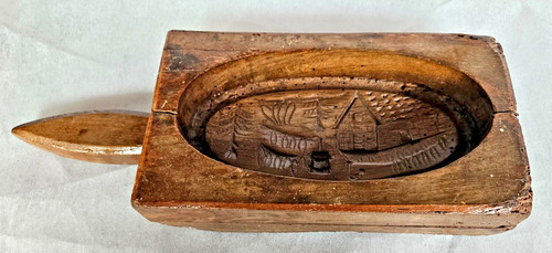 Ancien moule beurre bois - ancien,
