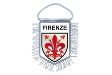 fanion mini drapeau pays voiture souvenir blason florence italie firenze