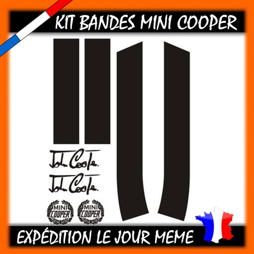 Stickers kit bande capot mini - stickers,