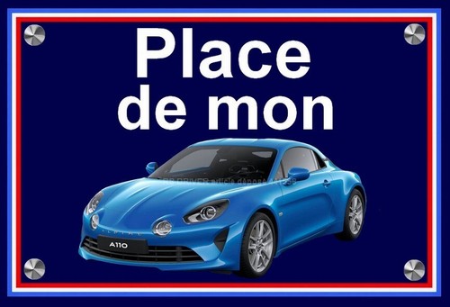Plaque place mon alpine - plaque,
