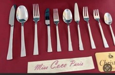 SET MENAGERE 140P CHRISTOFLE CONCORDE TRÈS BEL ETAT METAL ARGENTE  COFFRE NEUF;