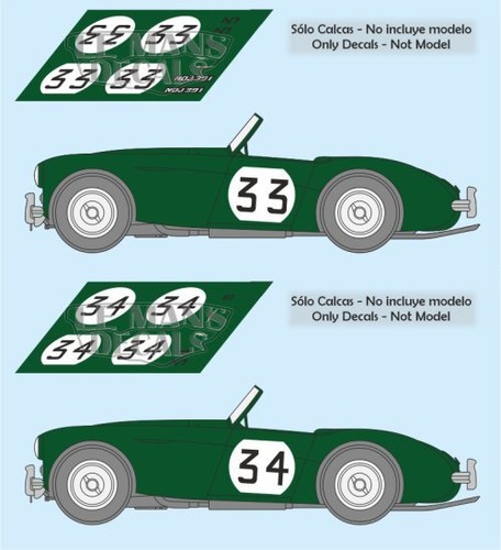 Autocollants austin healey 100 - autocollants,