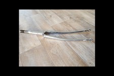 Fourche De Vélo Chromée Vintage 1'' Acier Classique Ville Piste Course