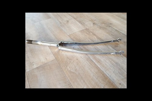 Fourche vélo chromée - de,