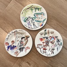 Set Of 3 Notre Dame Faiencerie