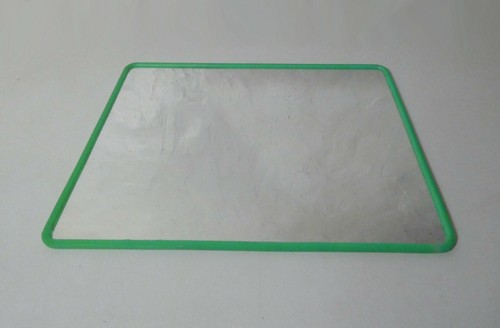 Ancien miroir barbier vert - de,