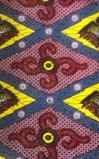 Tissu wax pagne imprimé coloré africain 6 Yards (5,48 metres) 100% Coton  