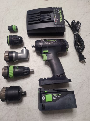 Festool drill with 2 - 5.2, ah