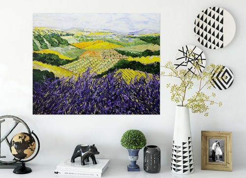 Autocollant mural violet - autocollant,