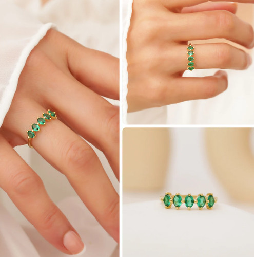 Bague émeraude - , de