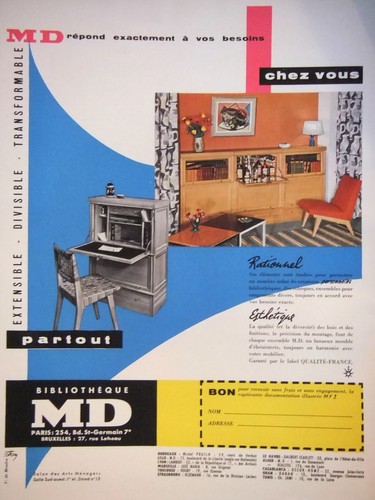 Publicité 1957 bibliothèque - 1957,