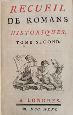 Lenglet Du Fresnoy Recueil de Romans historiques 3 tomes 1746 anthologie 60