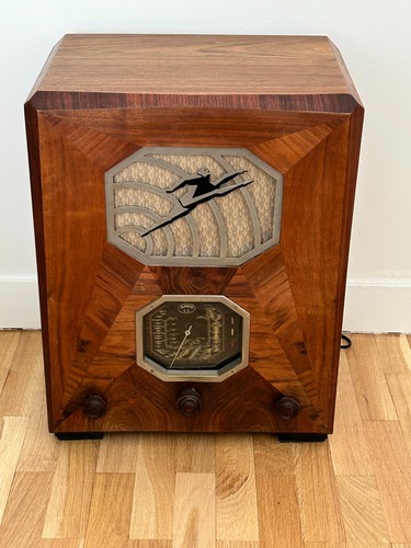 Radio art déco ancienne - radio,