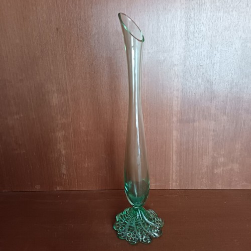 Grand soliflor verre vert - soliflor, en