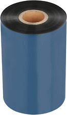 Thermal Transfer Printer Ribbon-1Roll 4.33" X 1476'/110Mm X 450M Black Wax Resin