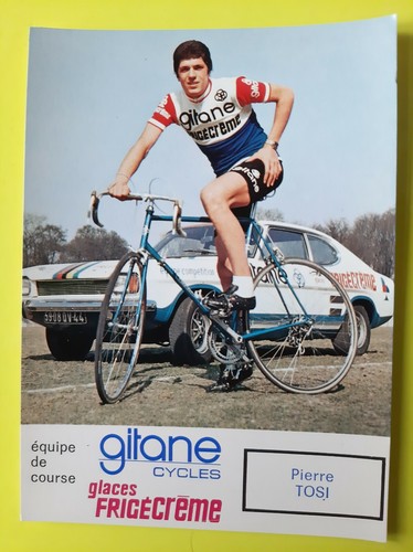 Cyclisme carte cycliste pierre - carte,