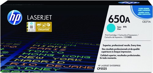650a cyan original laserjet - 650a,