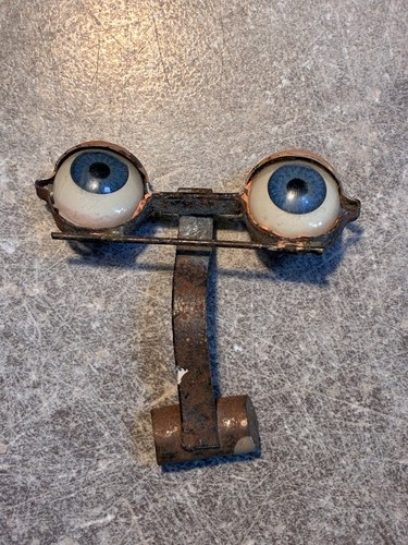 Yeux bleux poupée ancienne - yeux,