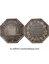 France Notaires, Amiens  Jeton Argent Poinçon Abeille (1860-1879)