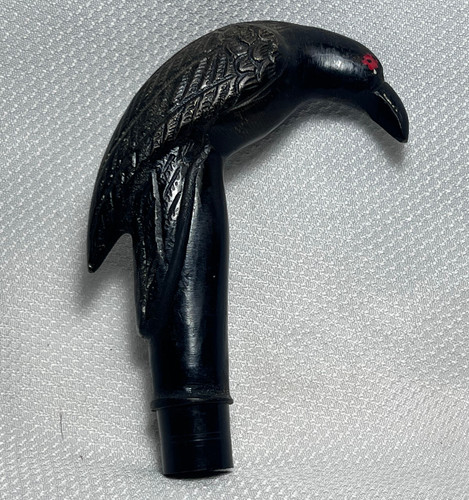 Vtg black raven cane - black,