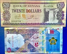 DEUX BILLETS BANQUE DE GUYANE