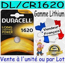 Piles DURACELL CR1620 DL1620 - Dispo aussi : CR2016 CR2025 CR2032 CR2430 CR2450