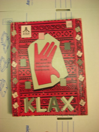 Manuel borne arcade klax - borne,
