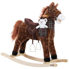 Cheval A Bascule En Bois Avec