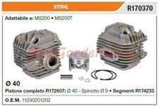 Cylindre Piston Segments STIHL Tronçonneuse MS200 MS200T R170370