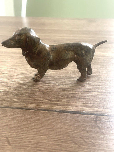 Ancien bronze animalier - animalier, chien