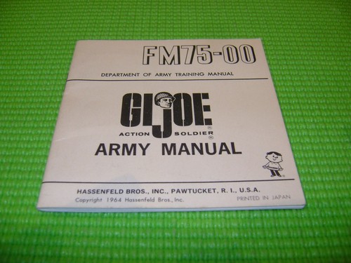 Joe catalogue army manual - catalogue,