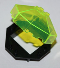 1 x Lego Black Hinge Window Frame 2443 + Windscreen 2418a Set 6981 6988 6933