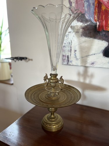 Centre table bronze et - centre, en
